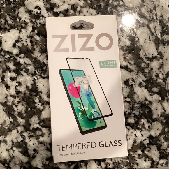 ZIZO TEMPERED GLASS Screen Protector for LG K92 5G Black - Picture 3 of 4